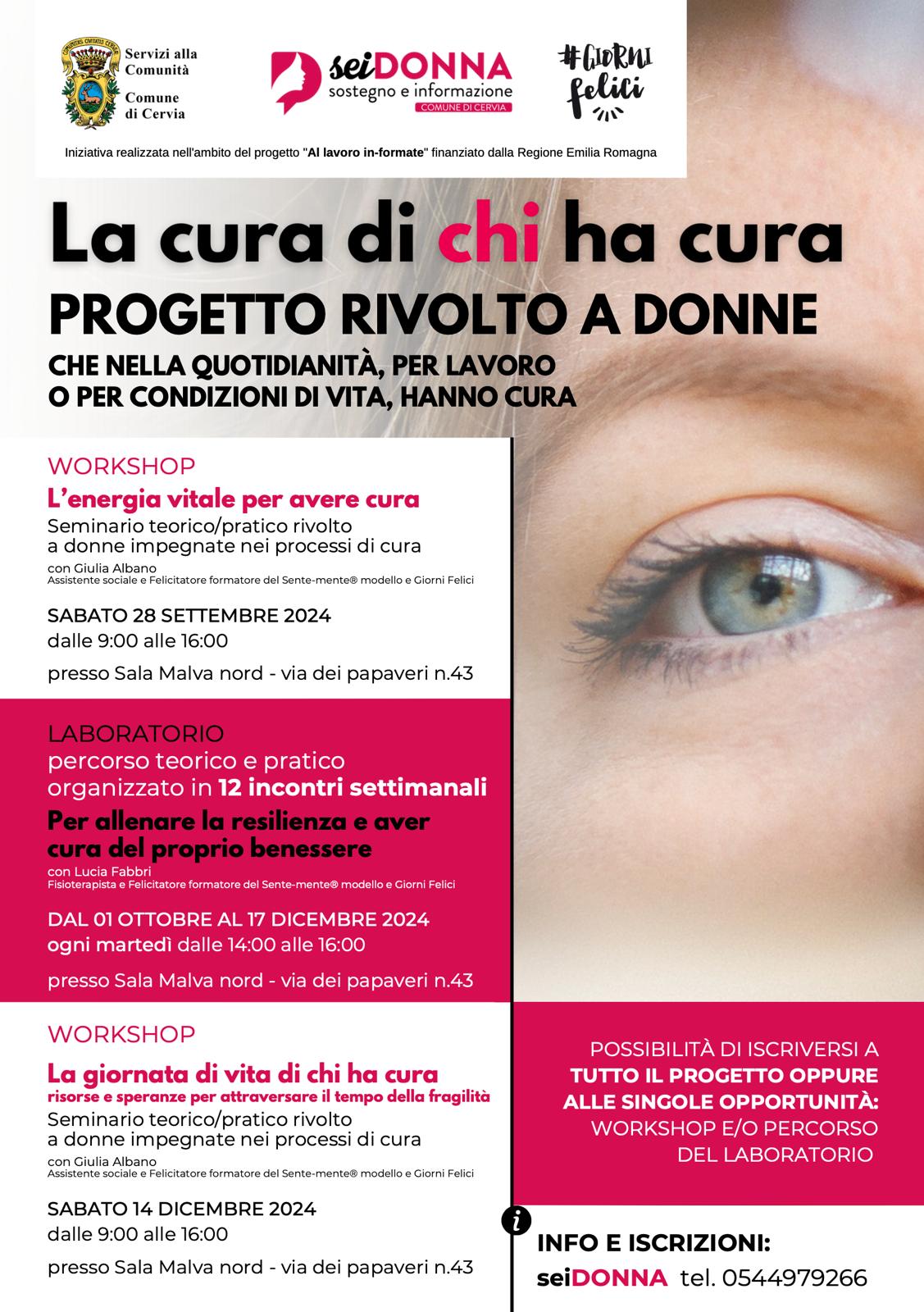 Cervia per chi ha cura: un progetto dedicato alle donne