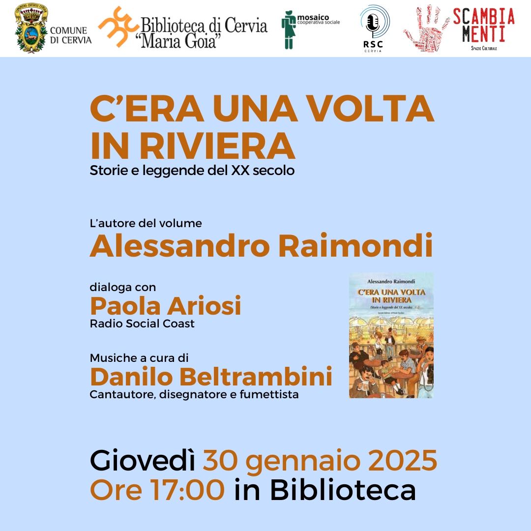 Presentazione del volume "C’era una volta in riviera. Storie e leggende del XX secolo"