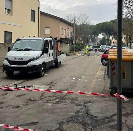 Lavori pubblici in Piazza della Resistenza