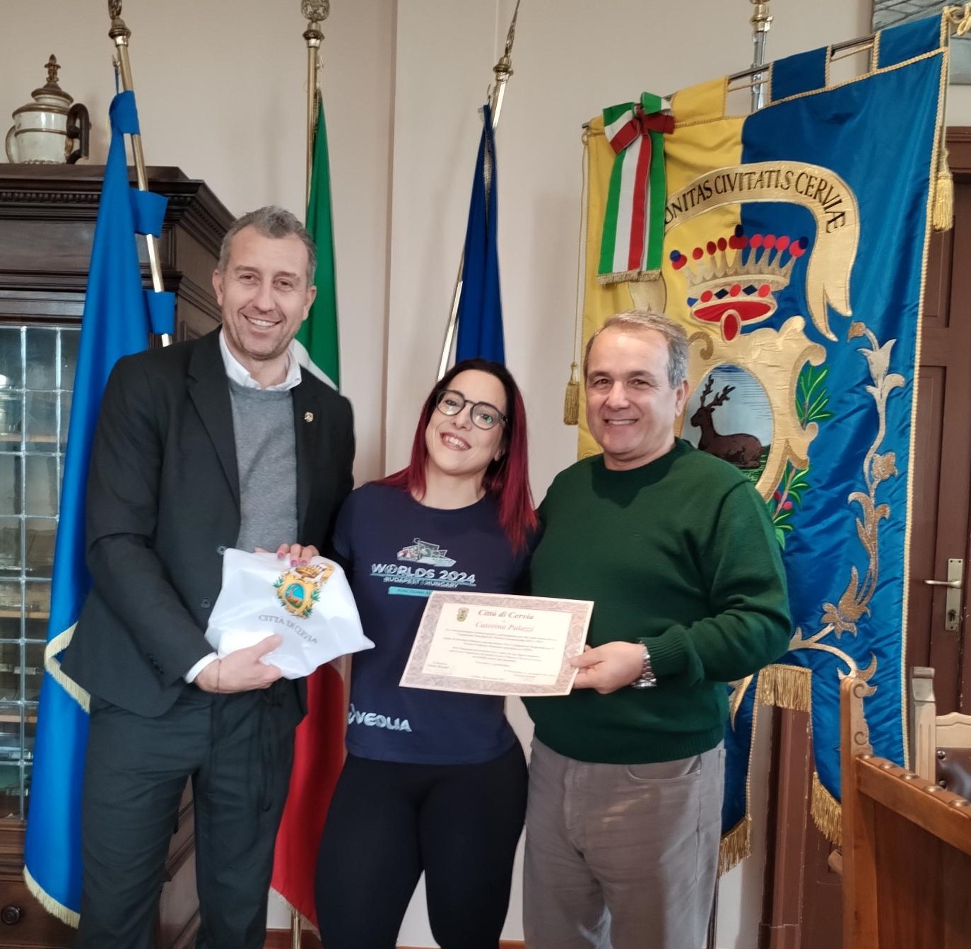 Il Sindaco e l’Assessore allo sport hanno incontrato  la sportiva Caterina Palazzi 